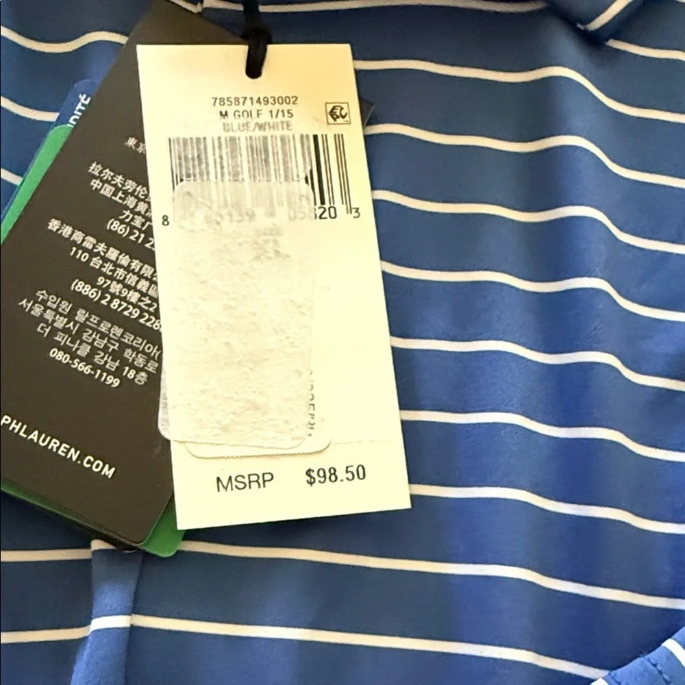 Ralph Lauren RLX Men's NWT sweat wicking polo XL